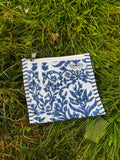 Blue Floral Coin Pouch