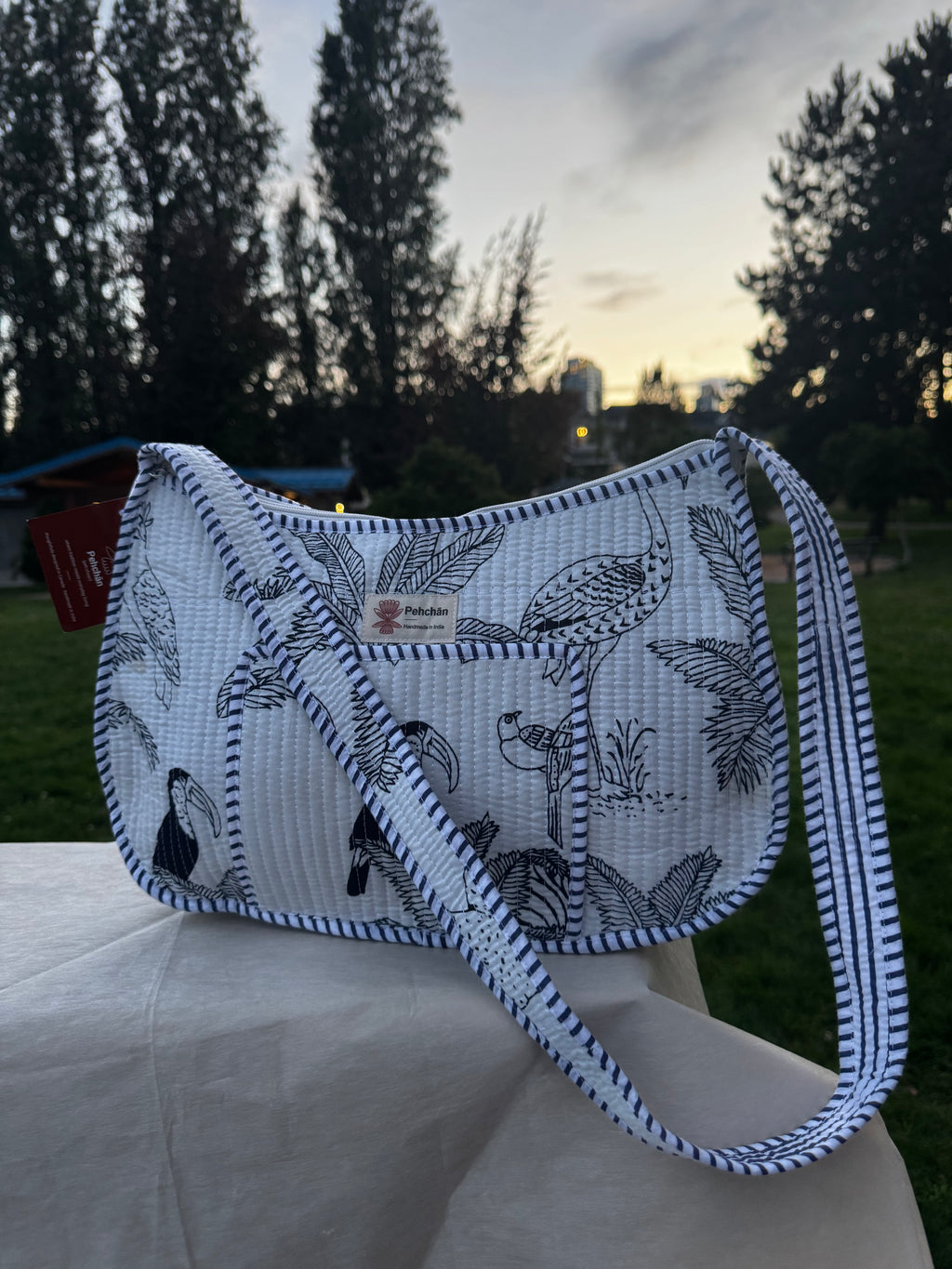 White Forest Shoulder Bag