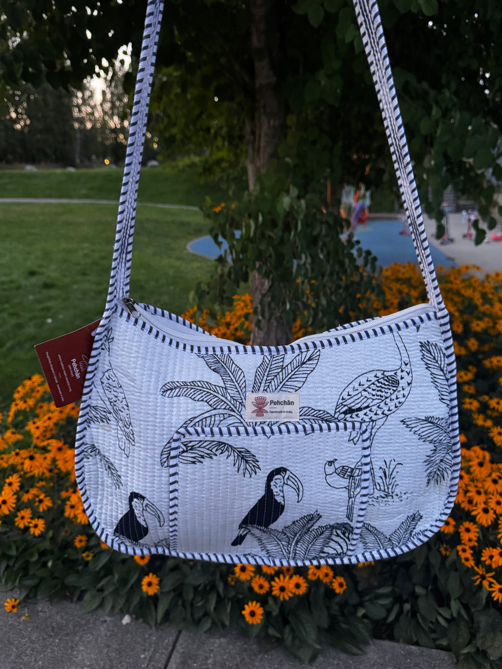 White Forest Shoulder Bag