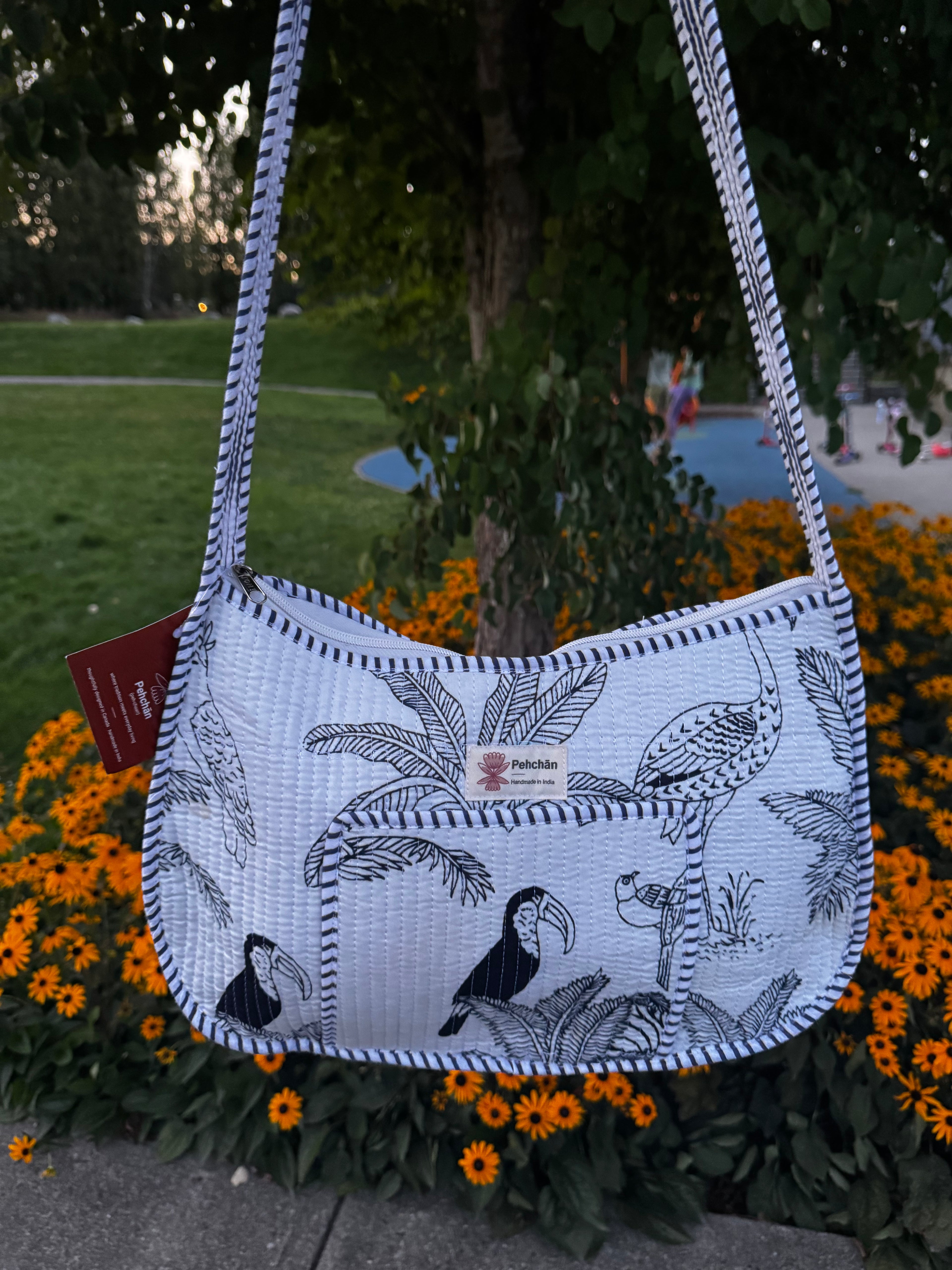 White Forest Shoulder Bag