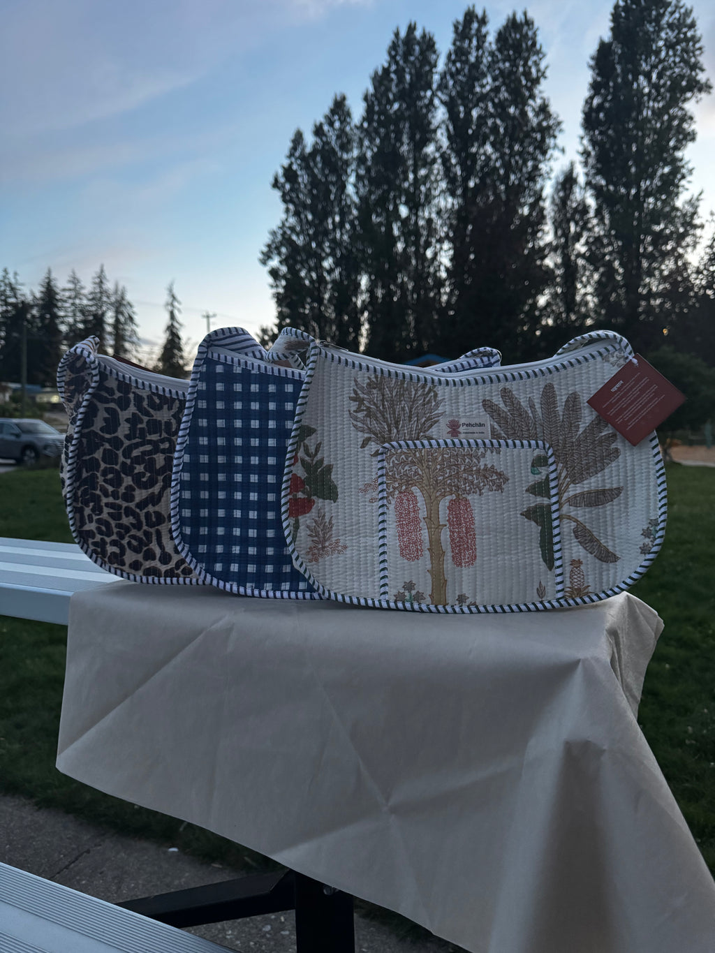 Blue Garden Shoulder Bag