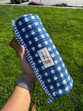 Blue Gingham Pencil Pouch