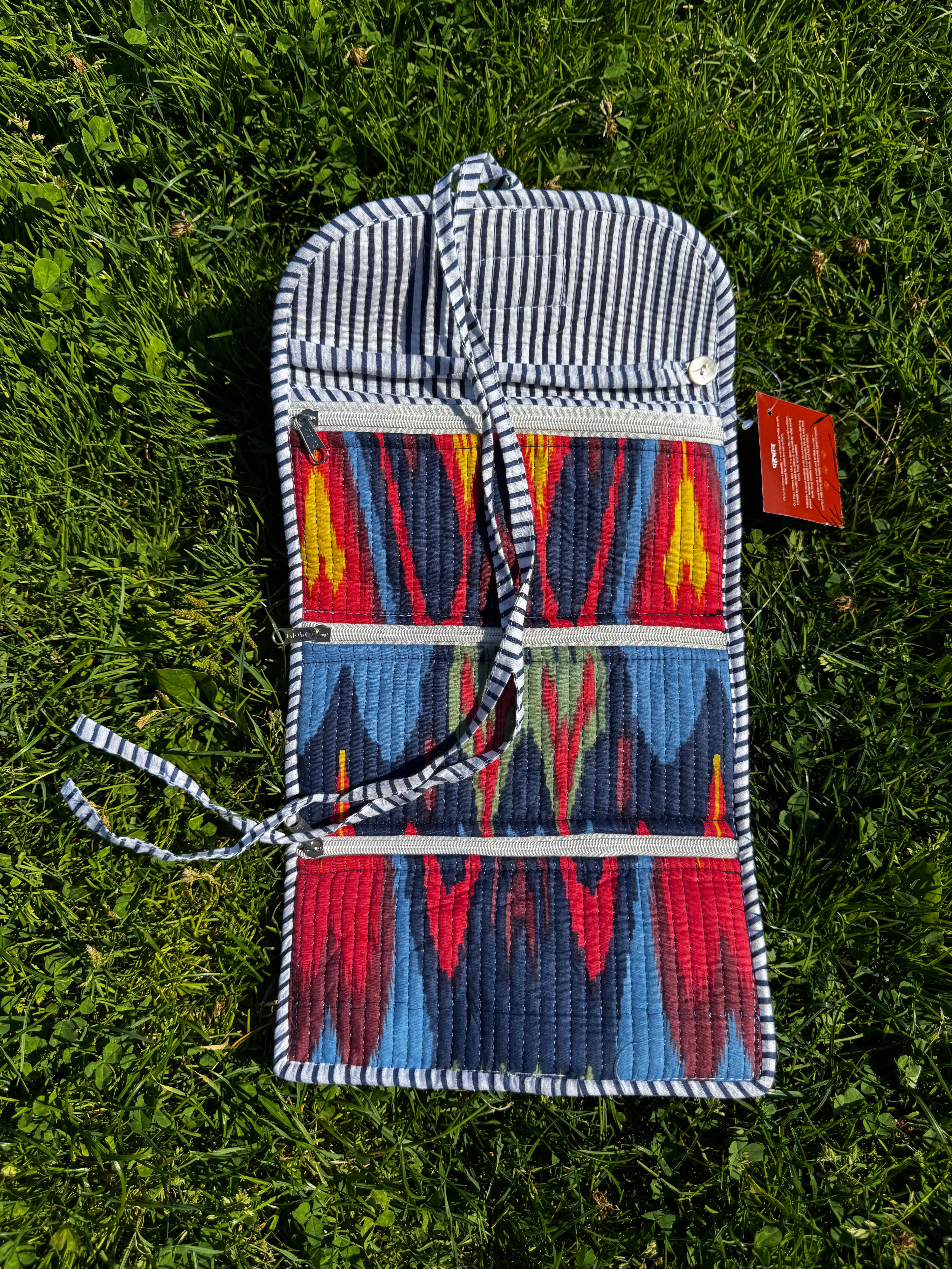Ikat Jewellery Pouch