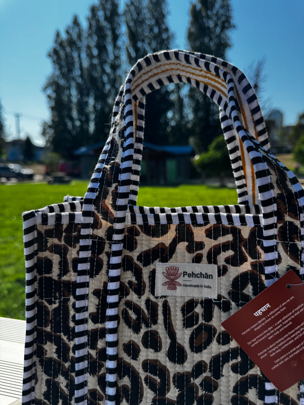 Leopard Print Mini Tote Bag