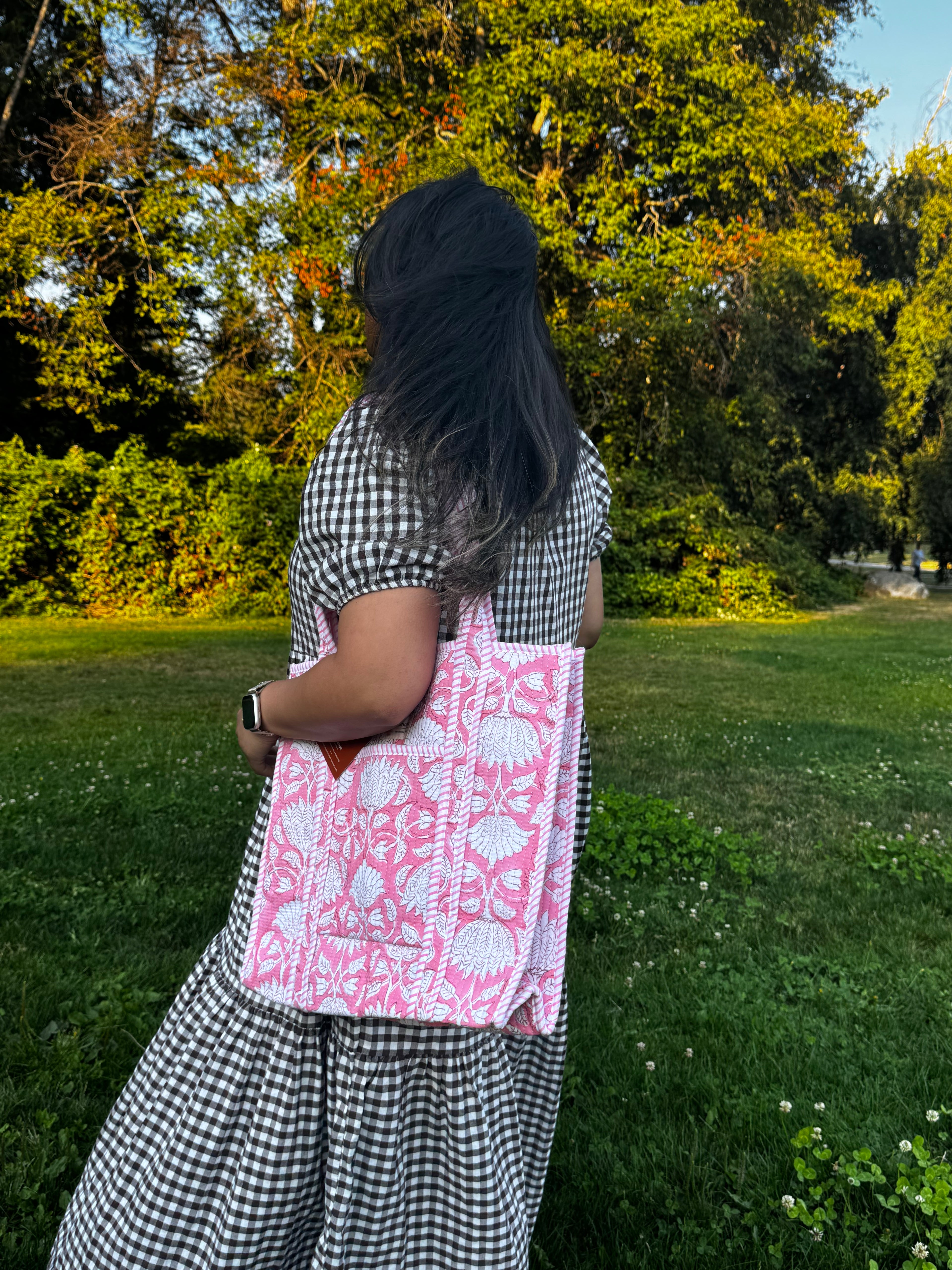 Pink Paradise Large Tote Bag