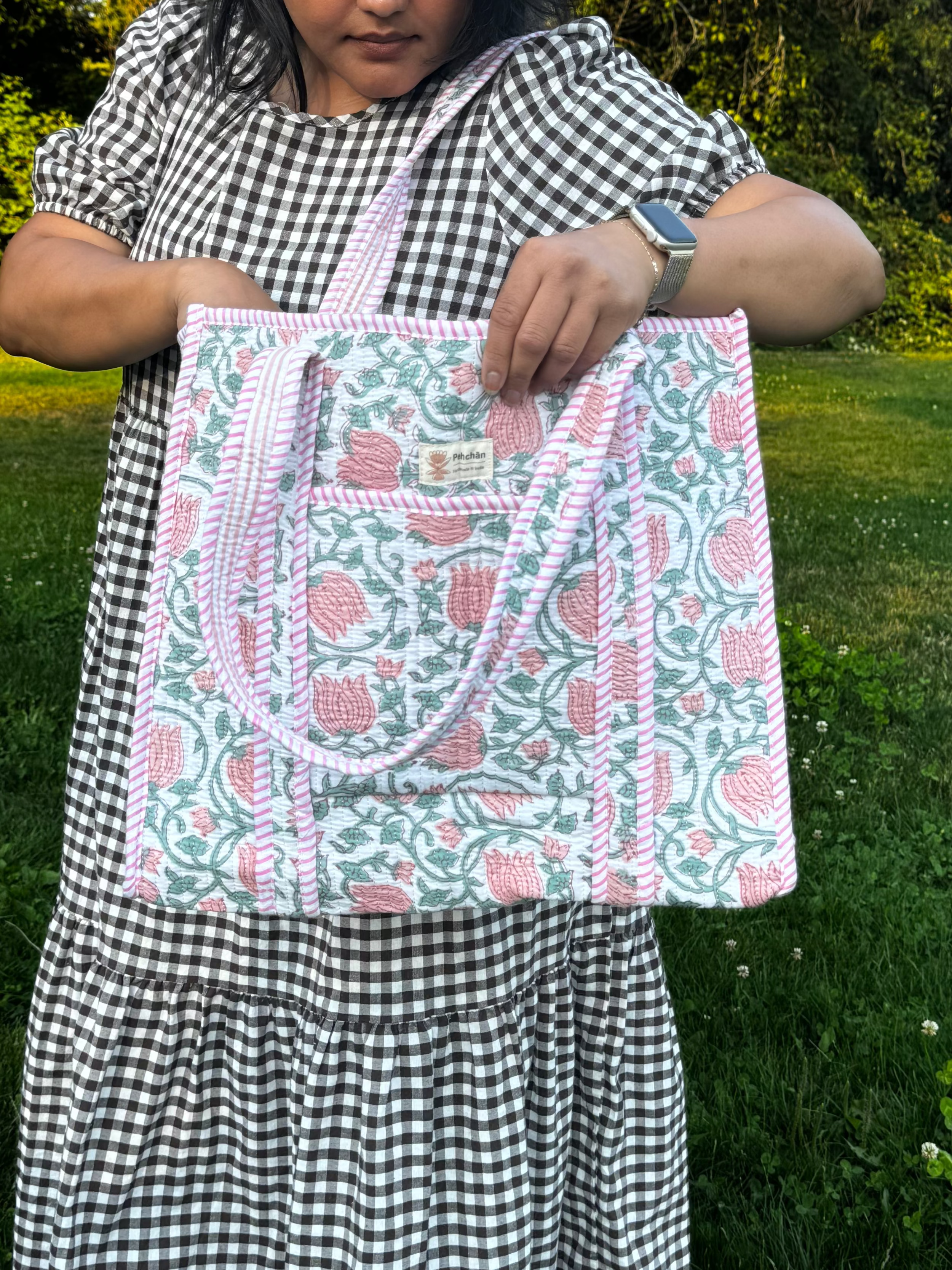 Lotus Large Tote Bag