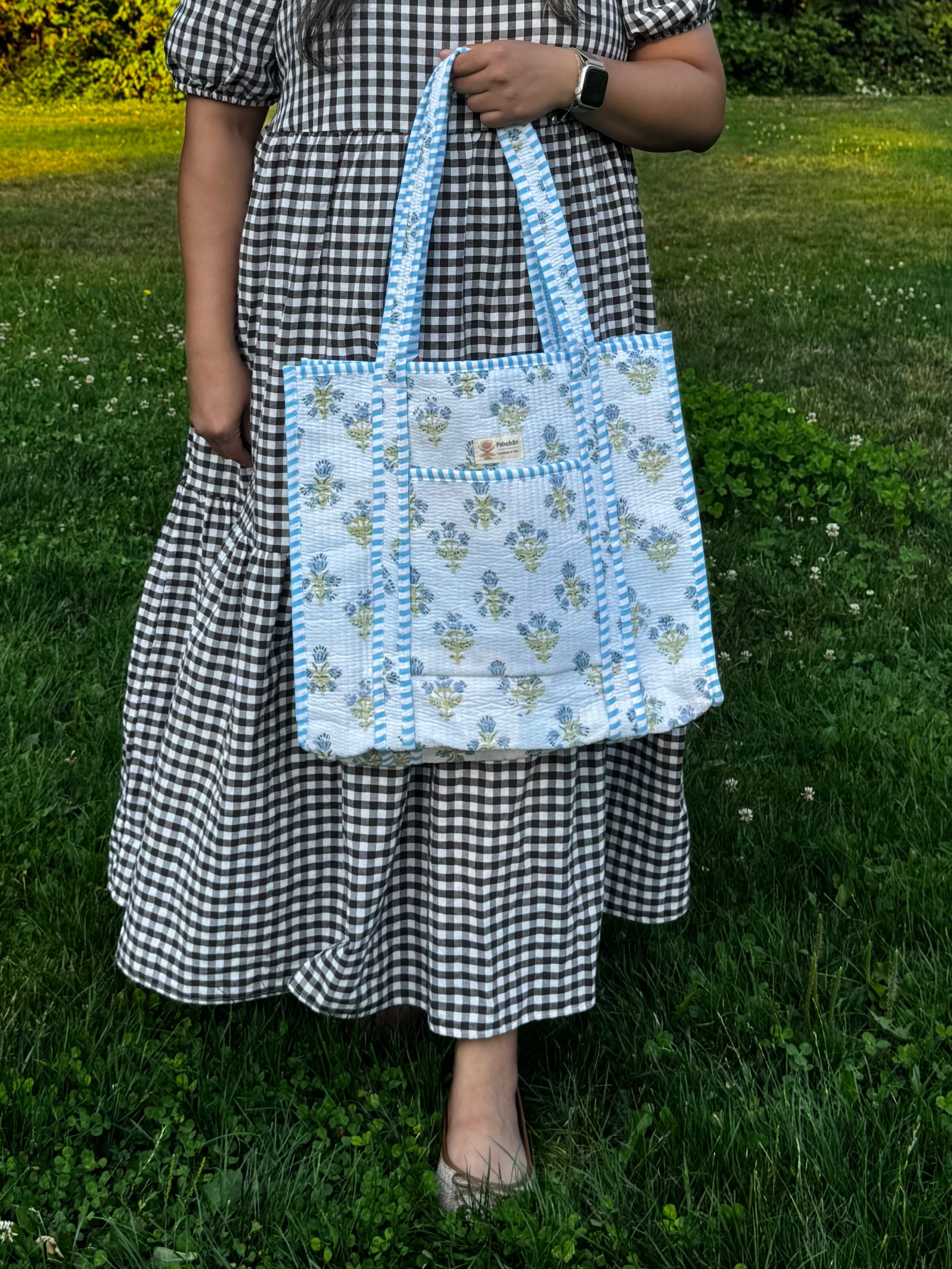 Mogra Large Tote Bag
