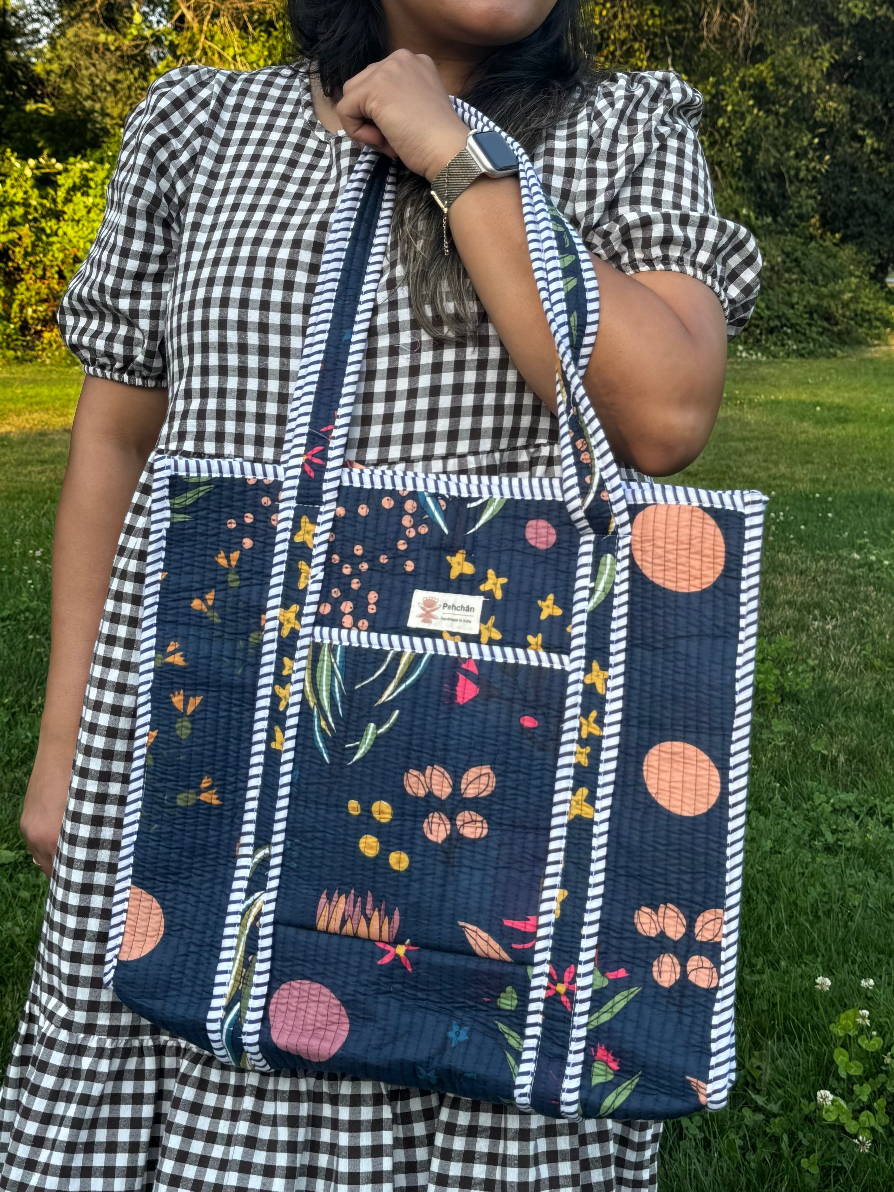 Royal Blue Large Tote Bag