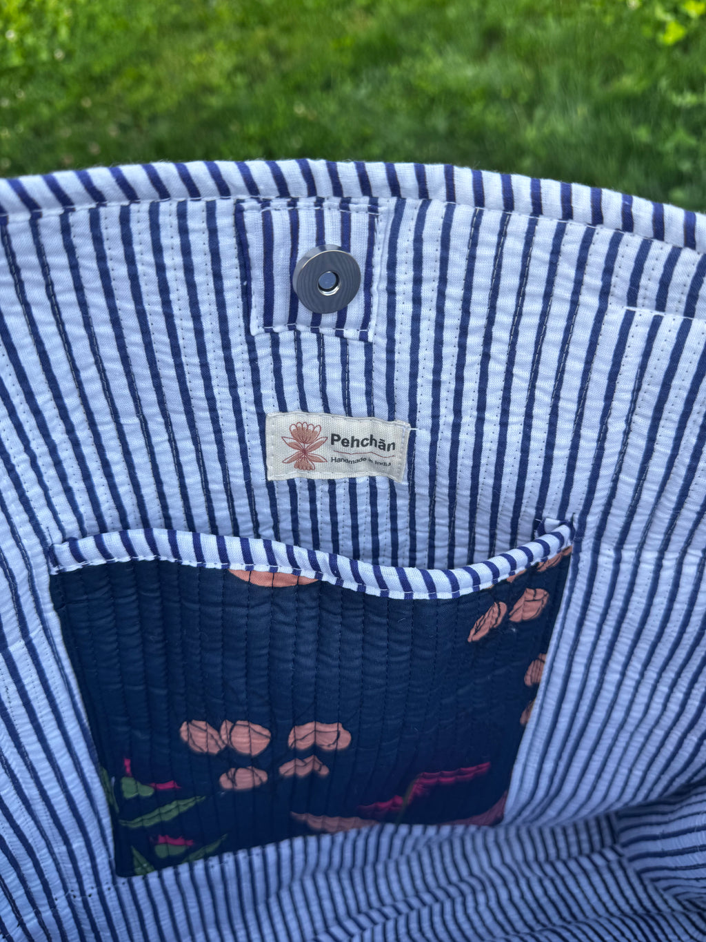 Royal Blue Large Tote Bag