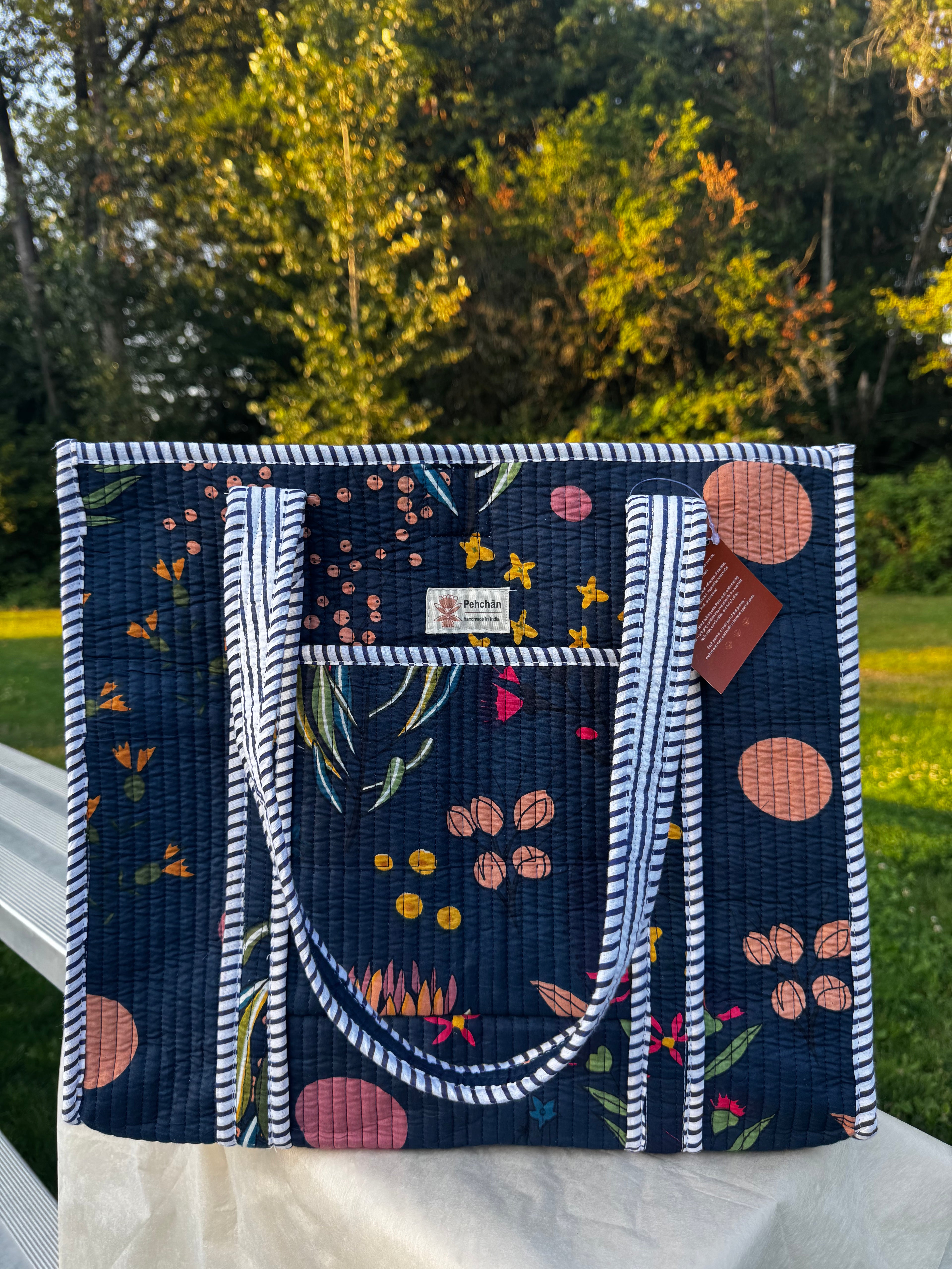 Royal Blue Large Tote Bag