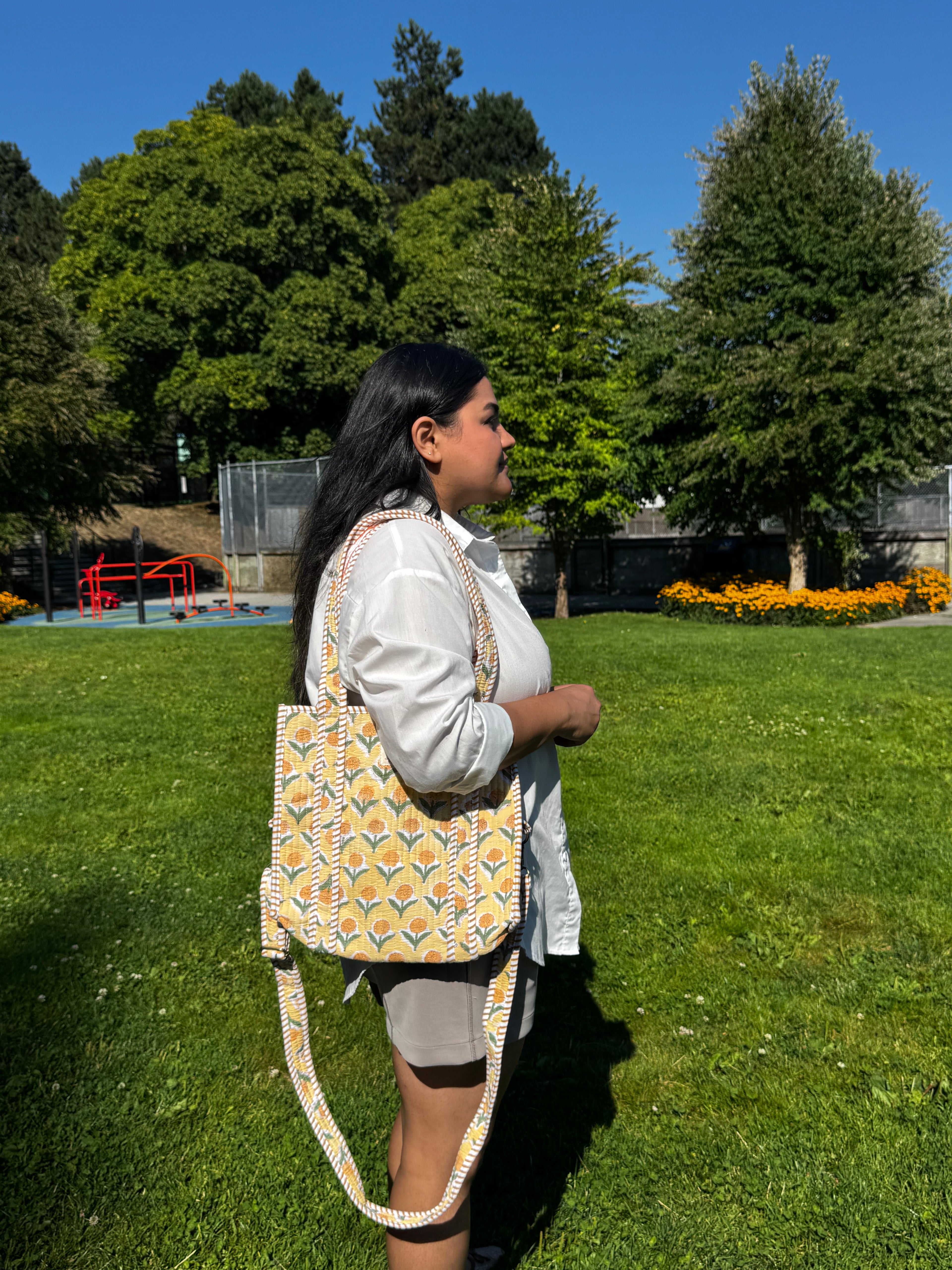 Genda Phool Mid-size Tote Bag
