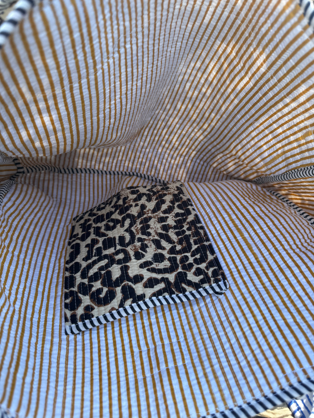Leopard Print Large Frill Tote Bag