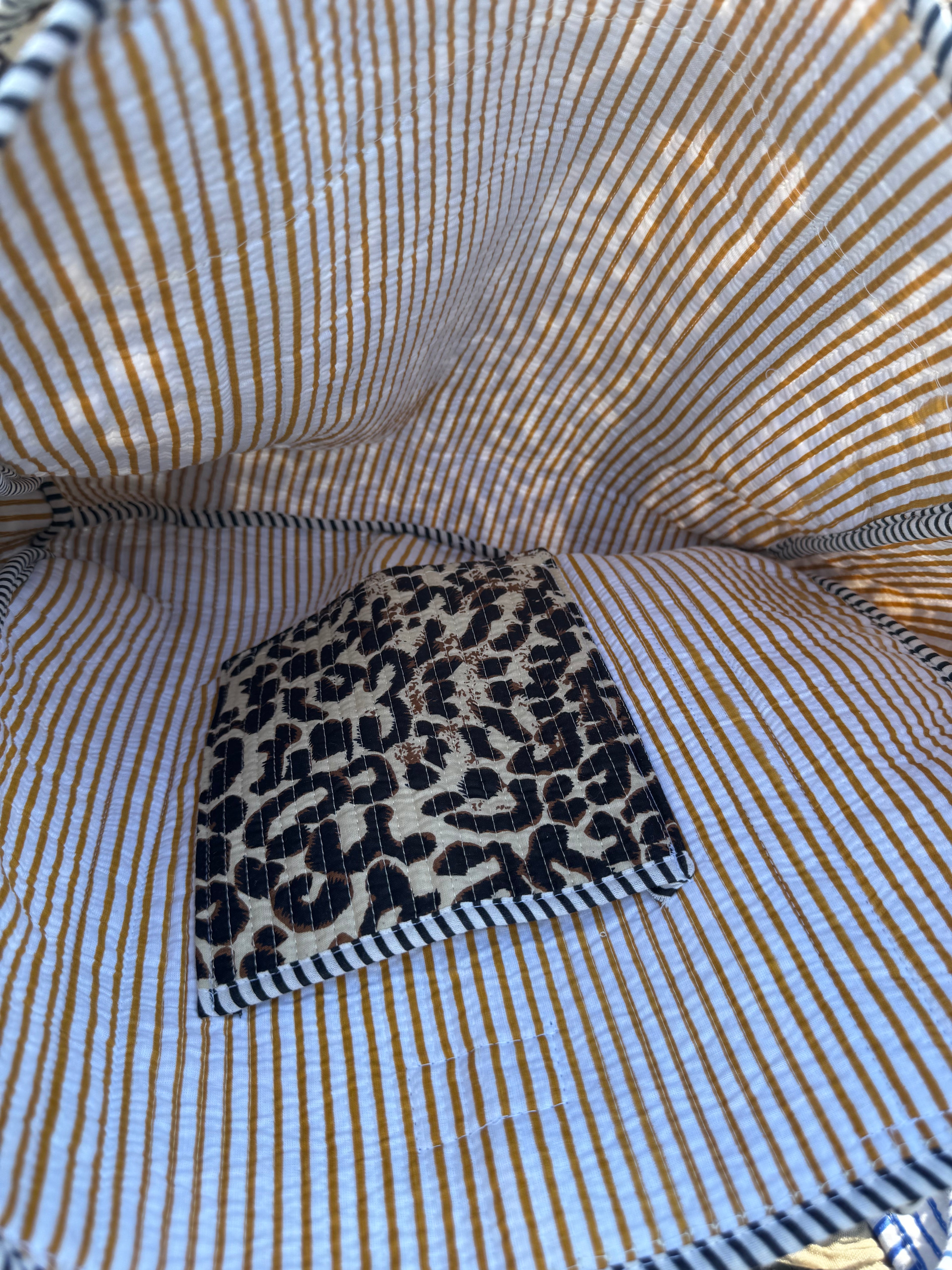 Leopard Print Large Frill Tote Bag