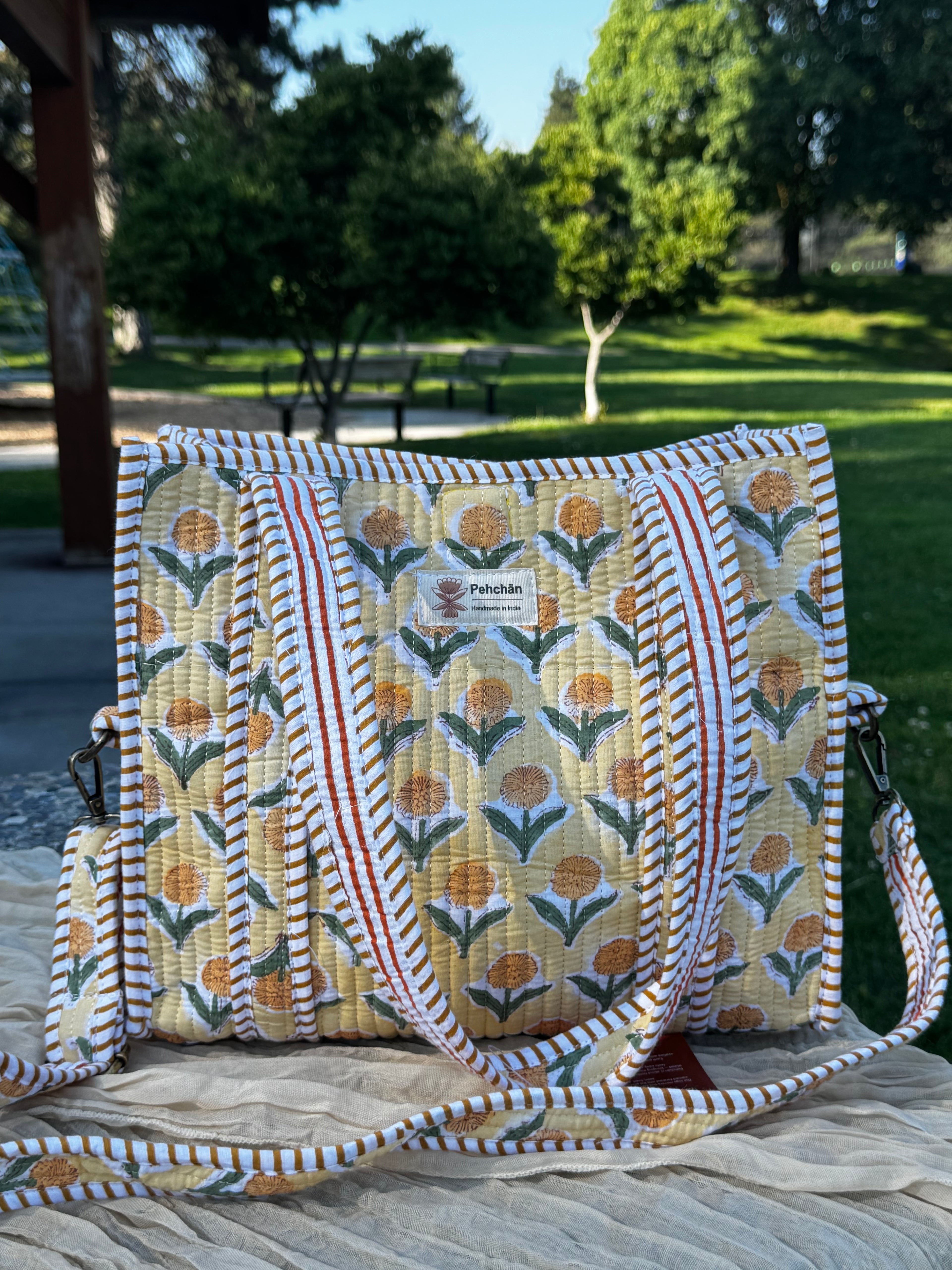 Genda Phool Mid-size Tote Bag