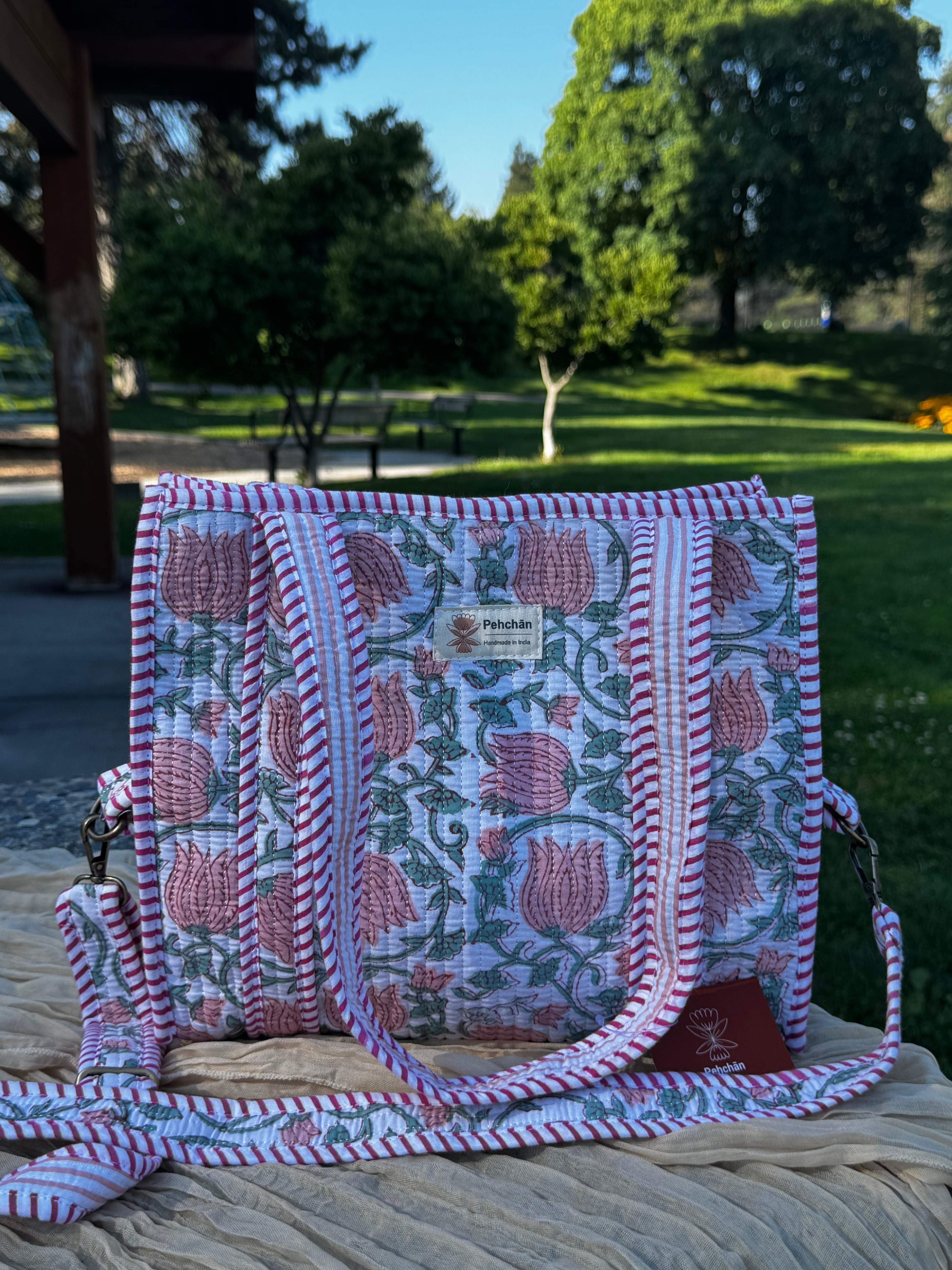 Lotus Mid-size Tote Bag