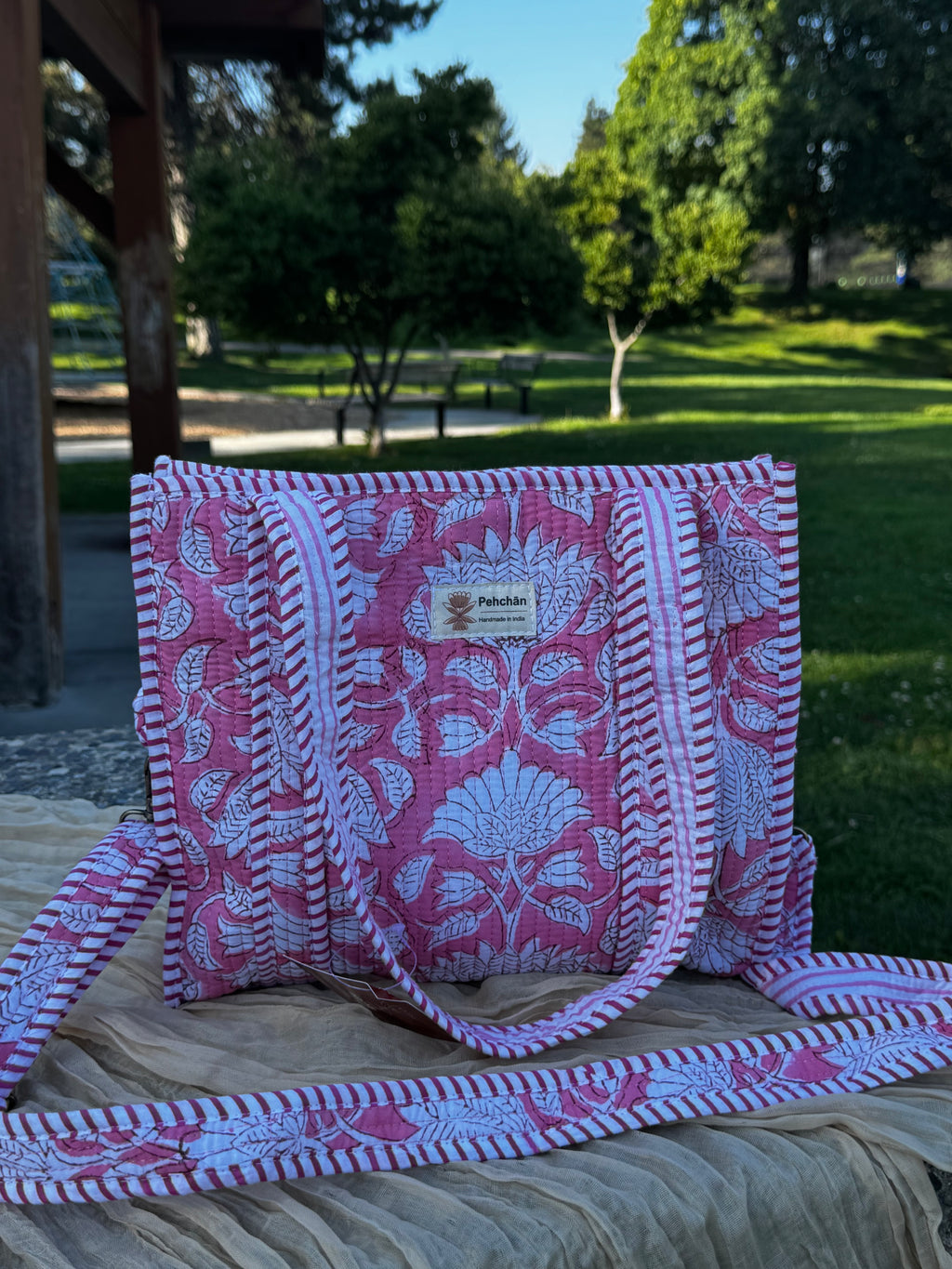 Pink Paradise Mid-size Tote Bag