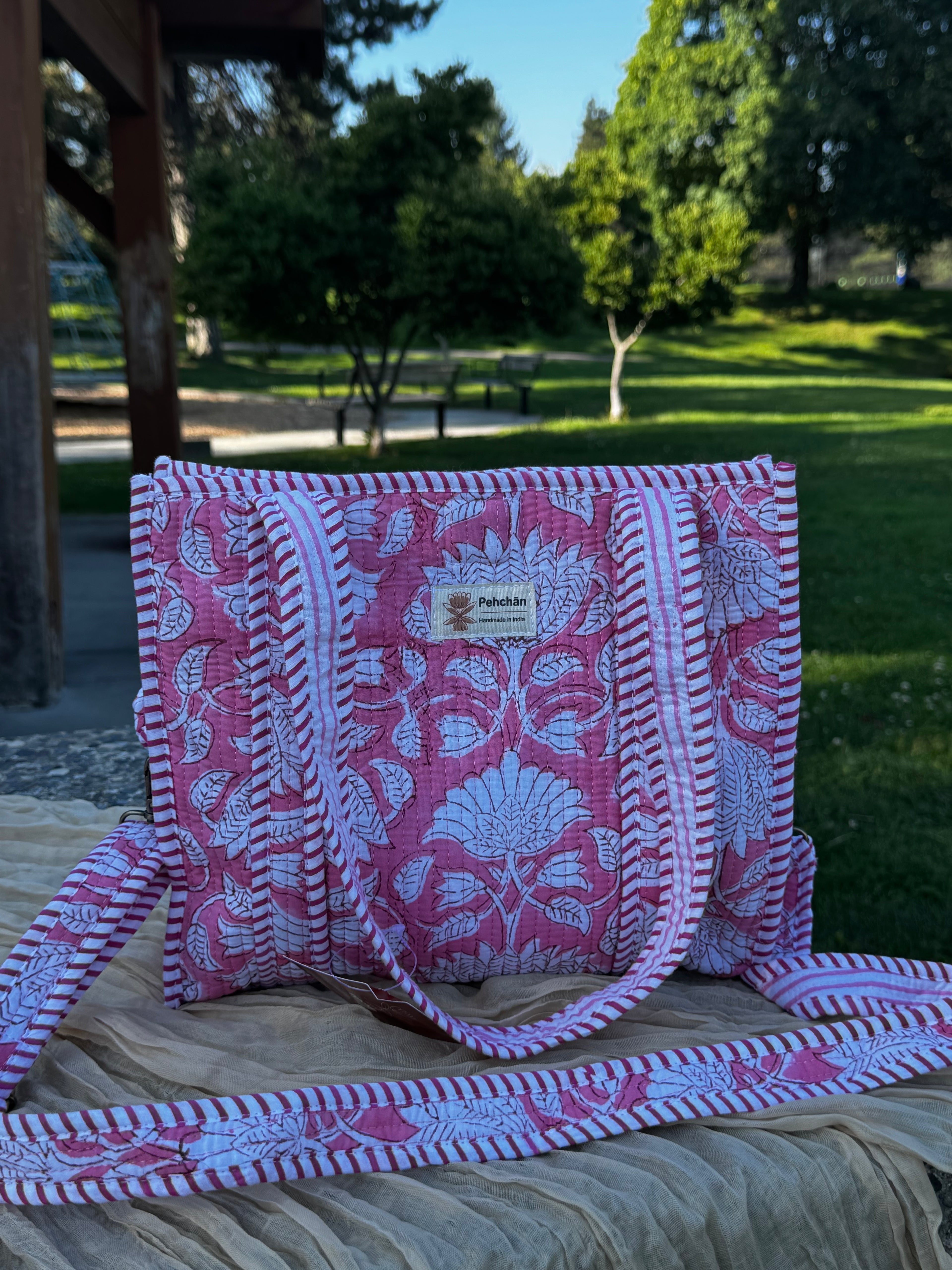 Pink Paradise Mid-size Tote Bag