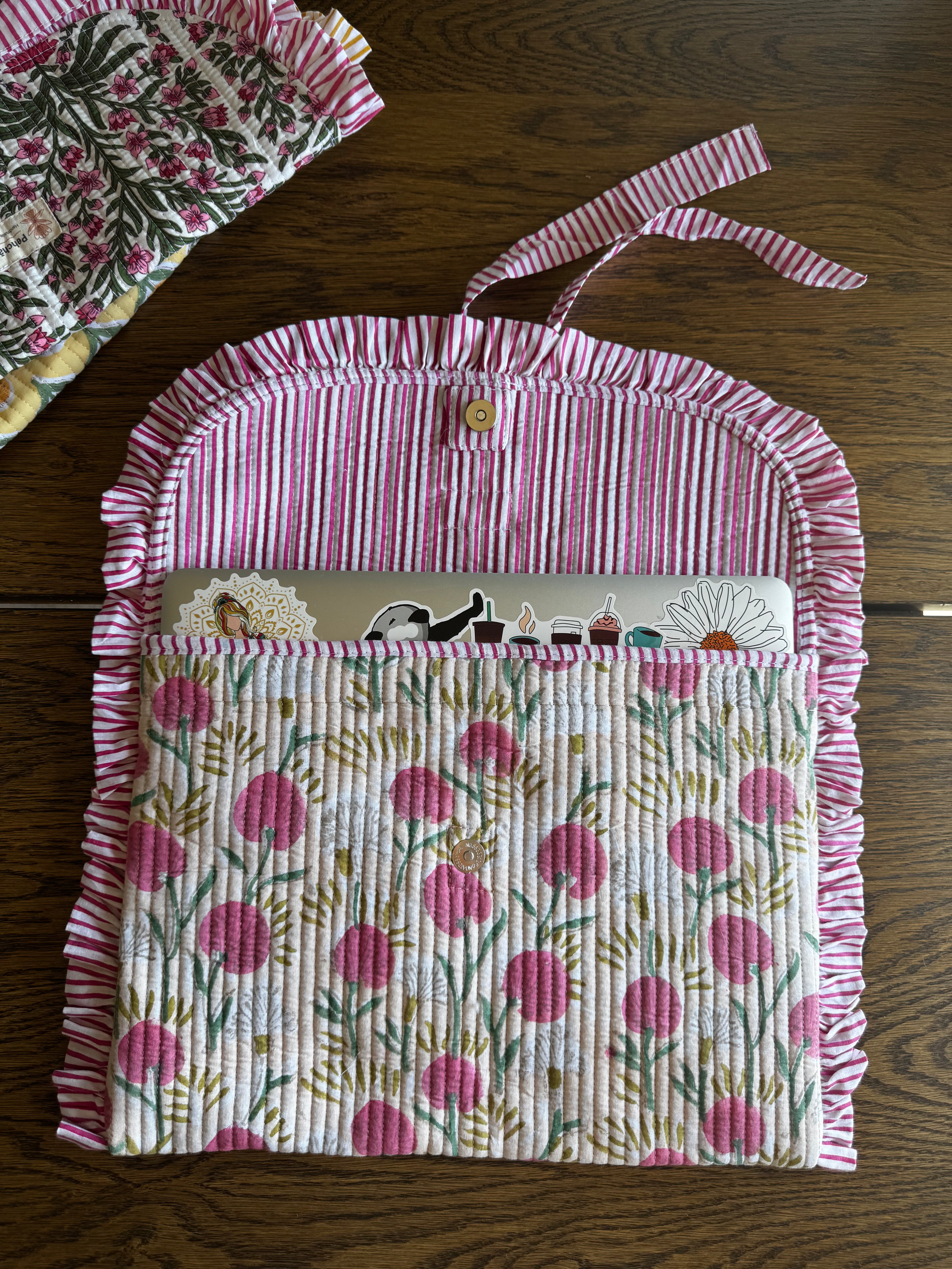 Pink Marigold Laptop Sleeve
