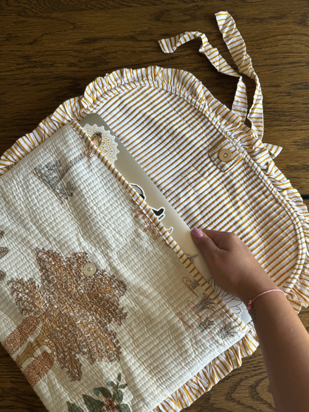 Beige Forest Laptop Sleeve
