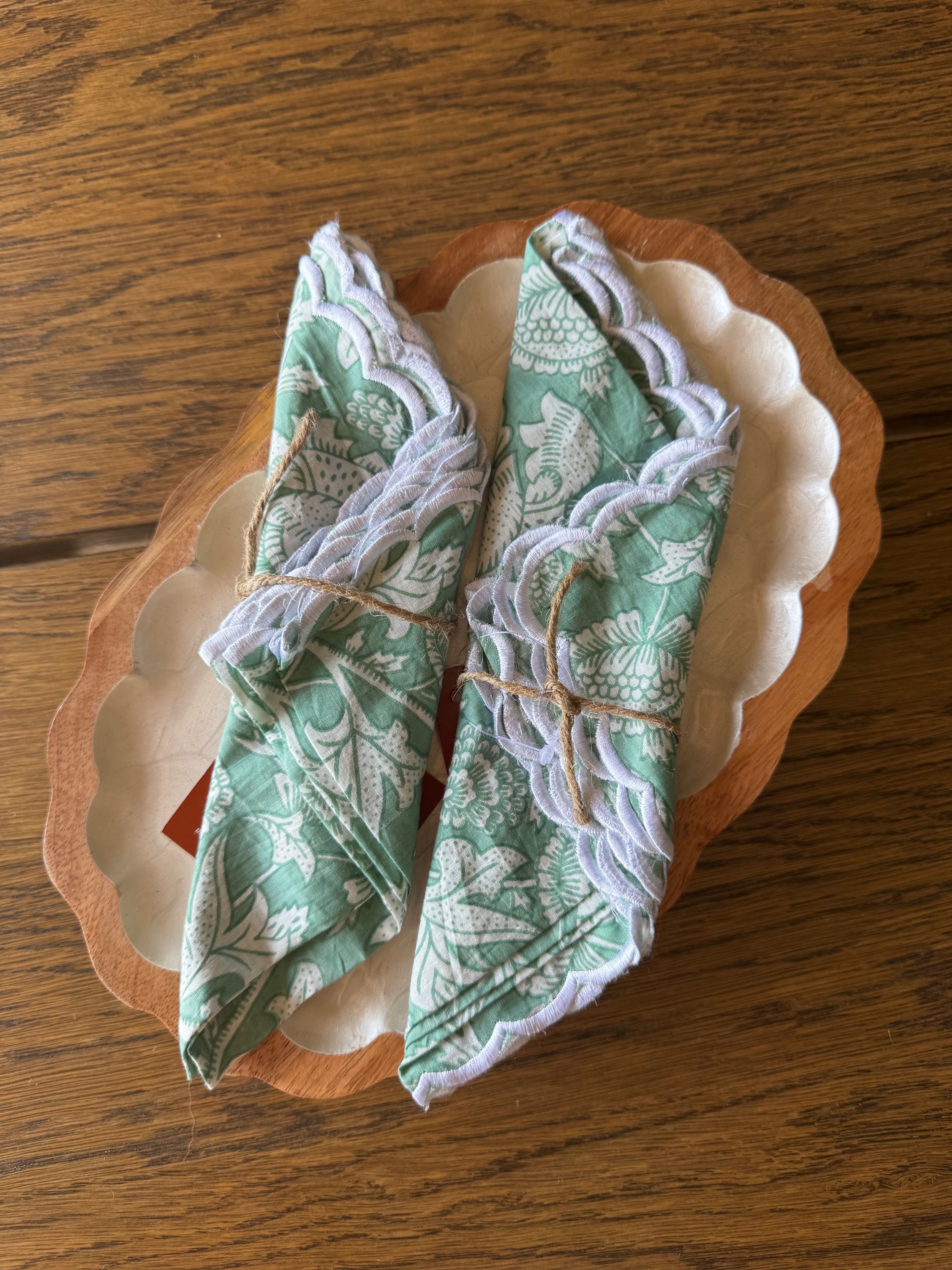 Bageecha Scallop Napkin (Set of 2)