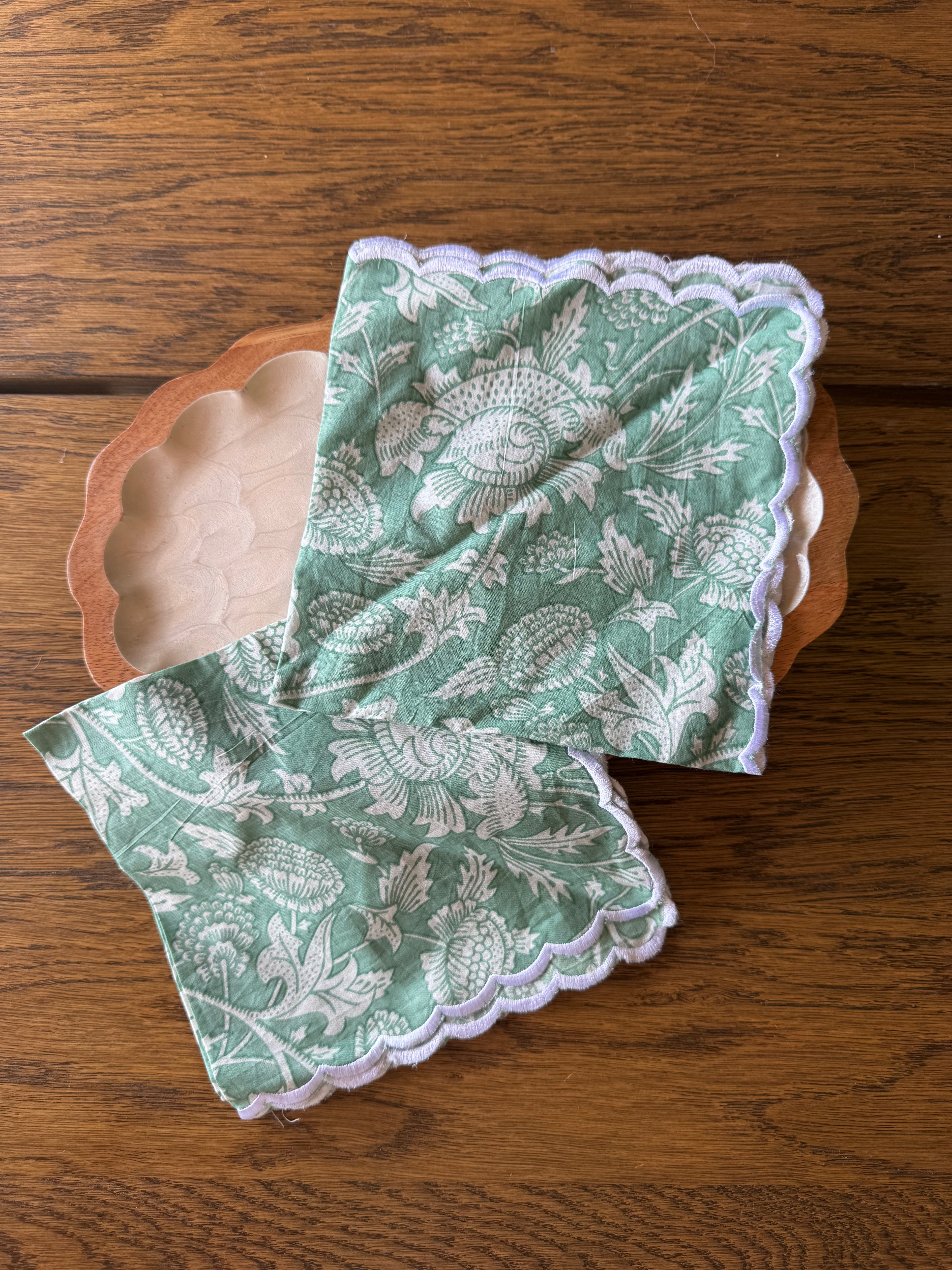 Bageecha Scallop Napkin (Set of 2)
