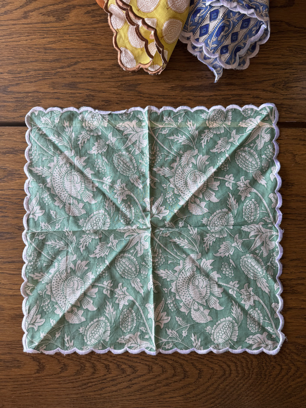 Bageecha Scallop Napkin (Set of 2)