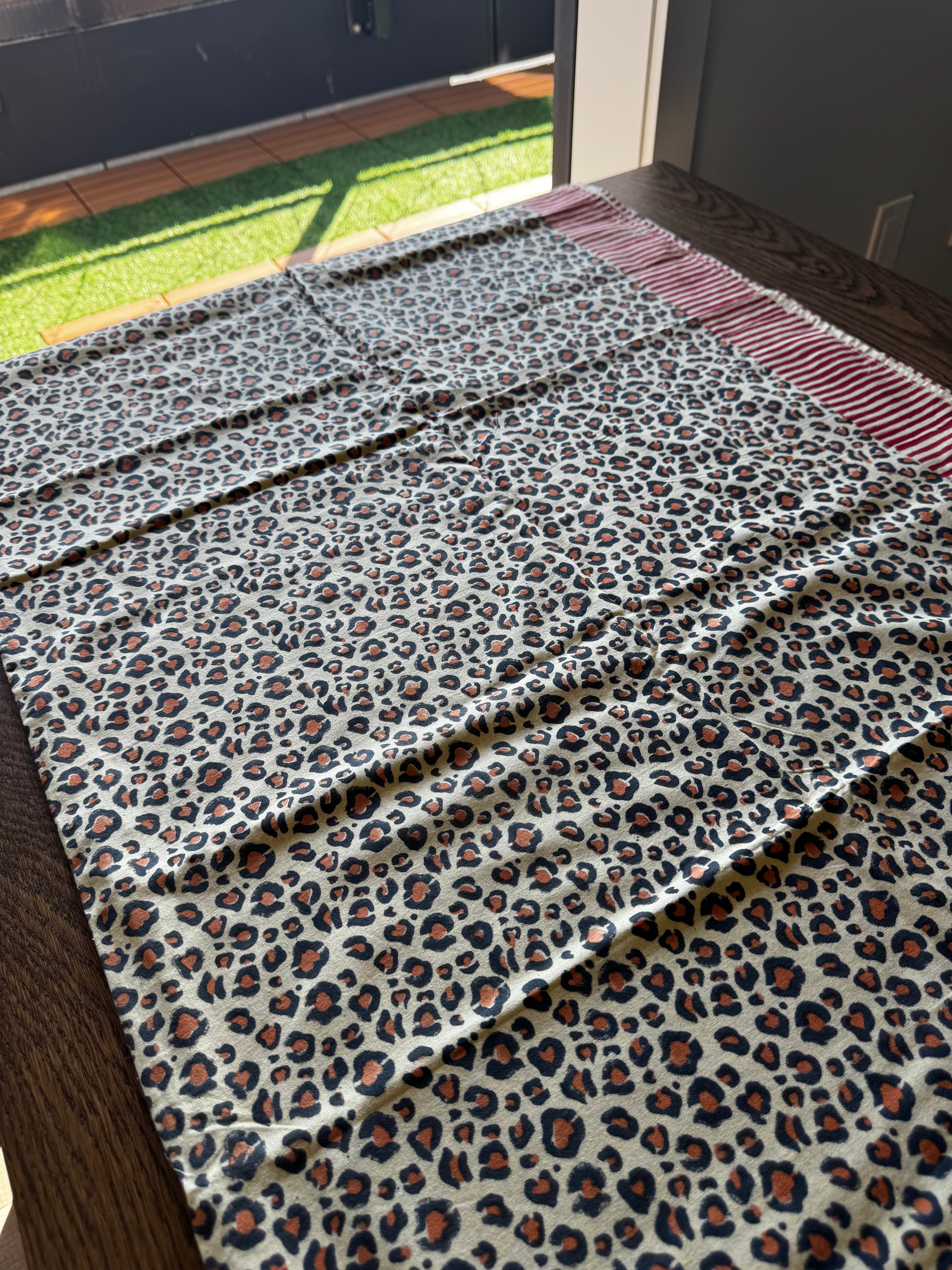 Leopard Print Table Cover
