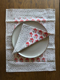 Gulabi Pankh Table Mat & Napkin (Set of 2 each)