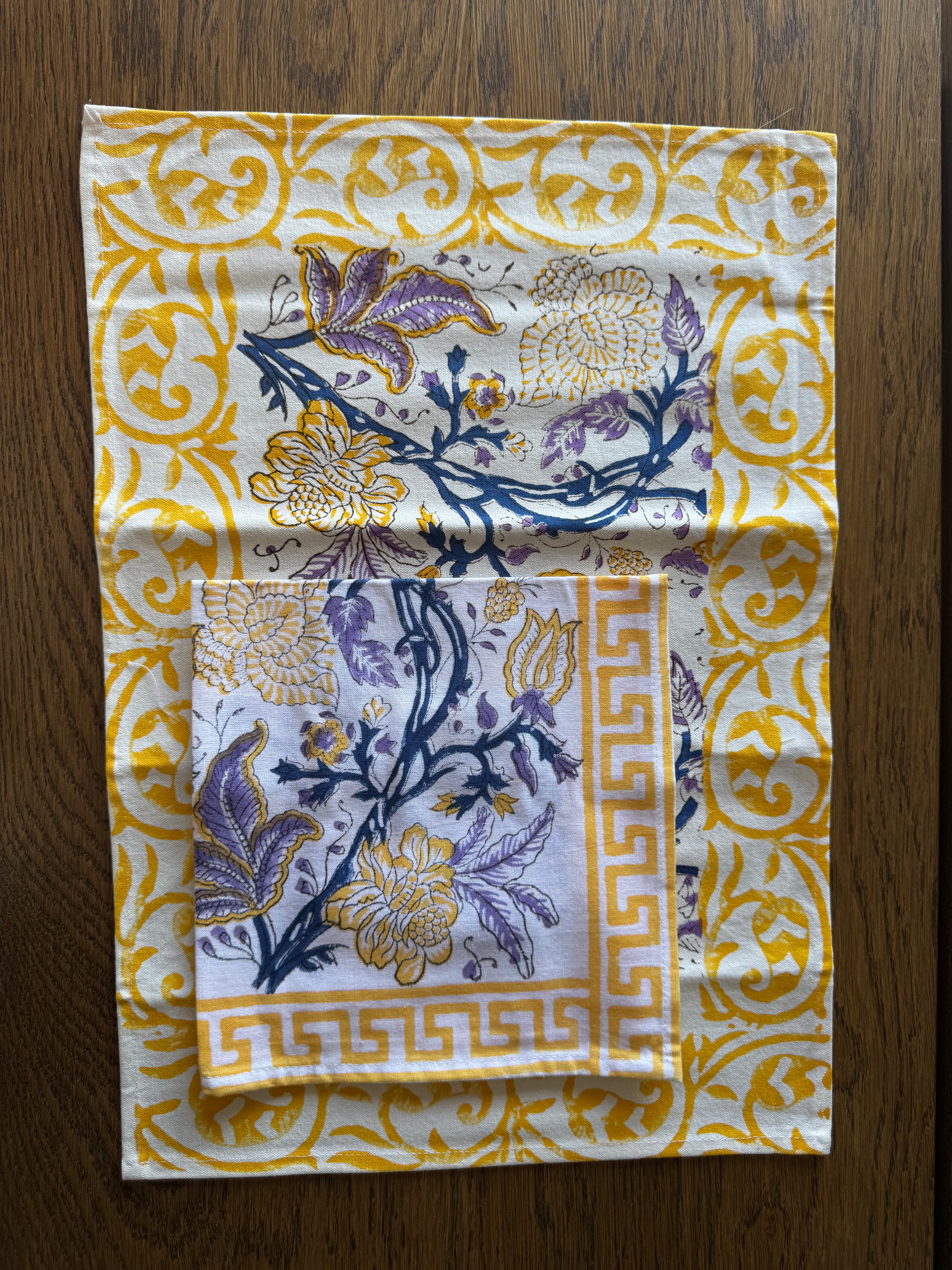 Marigold Table Mat & Napkin (Set of 2 each)