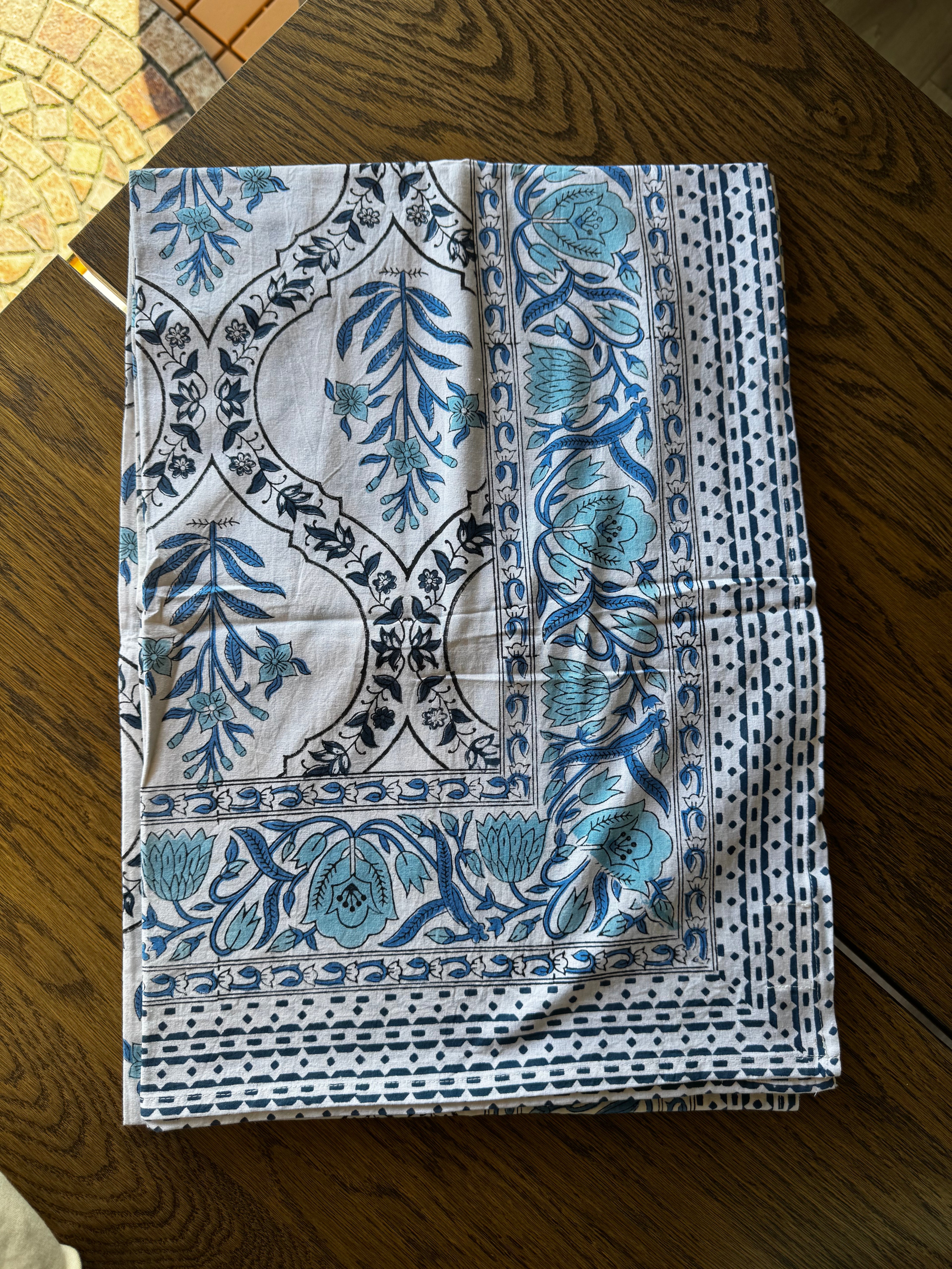 Blue Lotus Table Cover