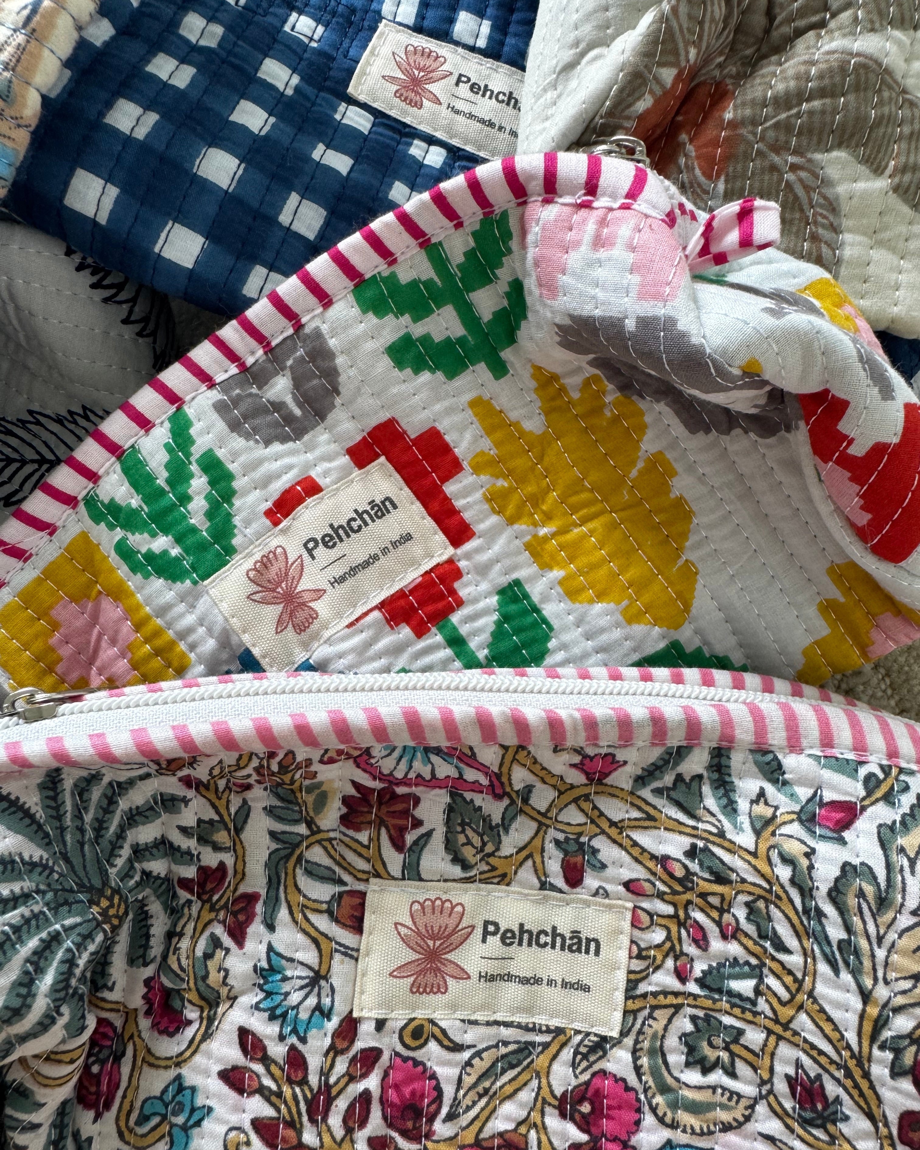 colorful pouches